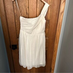 J Crew Dress‎ Size 10 Ivory Silk Wedding Bridesmaid Dance  *FLAW READ*